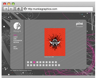 flash portfolio site